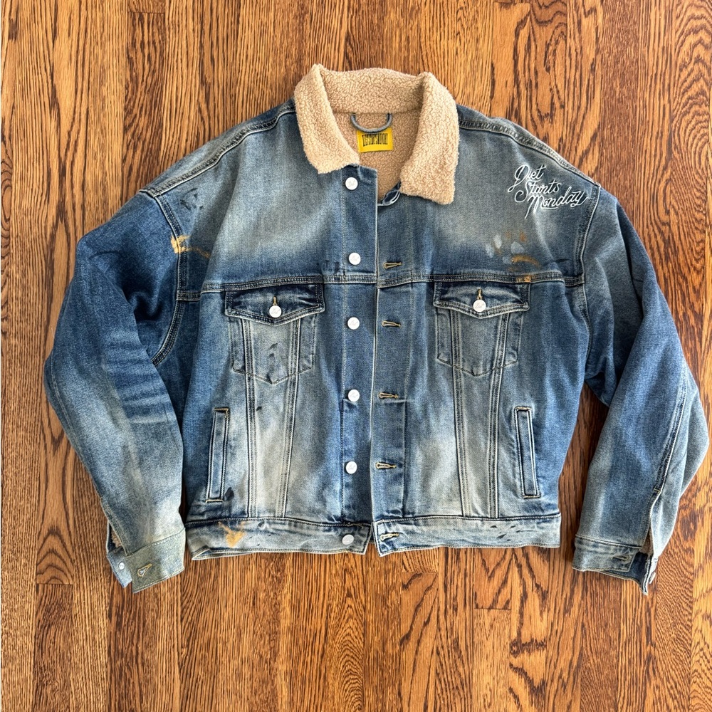 Diet Starts Monday Denim Sherpa-Lined Jacket